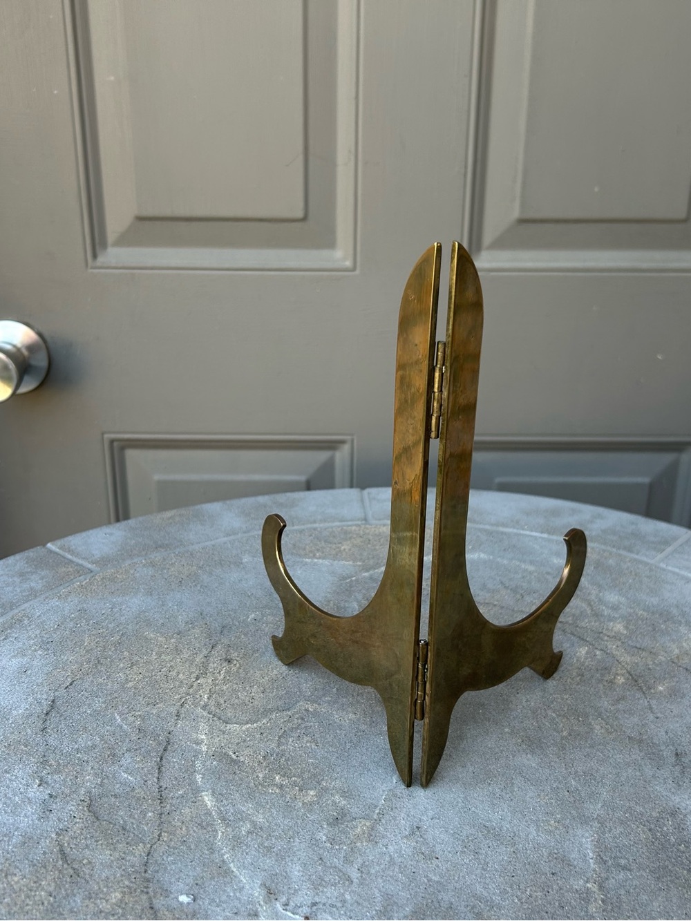 Brass Display Easel Stand - Gold Plate & Frame Holder - Picture 3 of 9